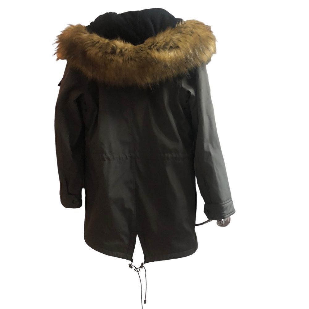 Sam S13 Anorak Removable Faux Fur Lined Hood Outdoor Jacket Size Large - Picture 3 of 6